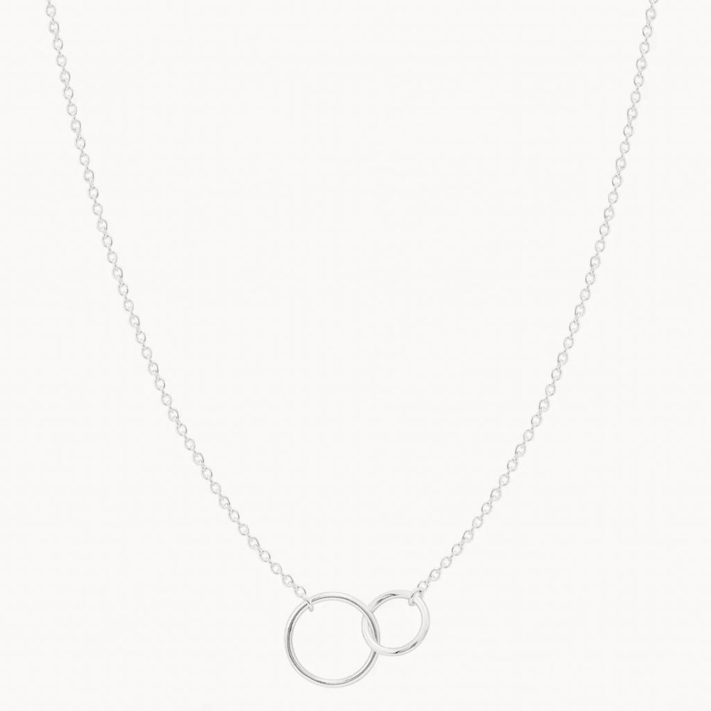 New in box! Bluboho Sterling Silver "Two Circle" Necklace - Sold Out In Store!